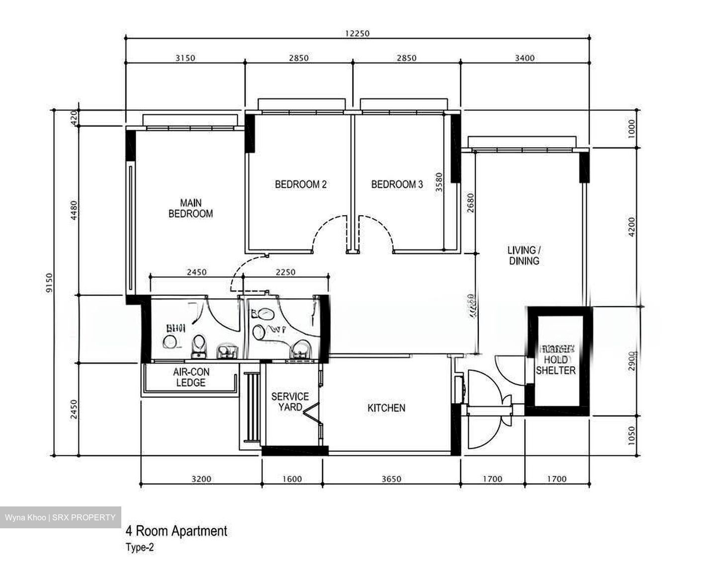 Blk 17B Macpherson Residency (Geylang), HDB 4 Rooms #637706421